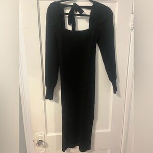 House of Harlow midi black sweater dress, size small